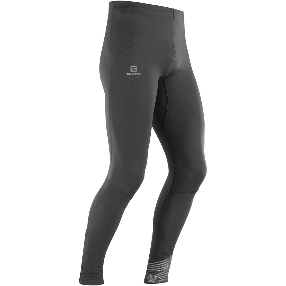 Leggins Salomon Hombre Negras - Salomon Argentina AGILE LONG M,684951-NKE